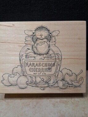 House Mouse Designs 1998 Rubber Stamp Cherries Jubilee #220